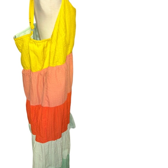 Torrid Maxi Seersucker Tiered Dress sun dress 4X 26 - Picture 4 of 5